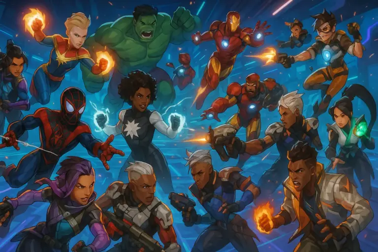 Marvel Rivals All Heroes Unlocked Roster Battle Comparison