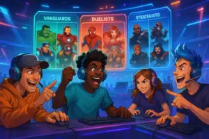 Marvel Rivals team selecting heroes
